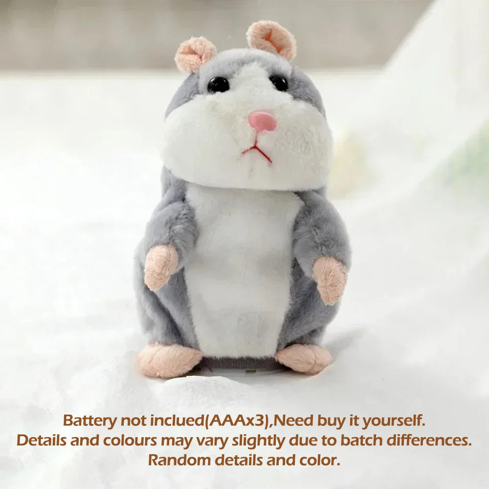 Hámster de peluche que repite lo que dices