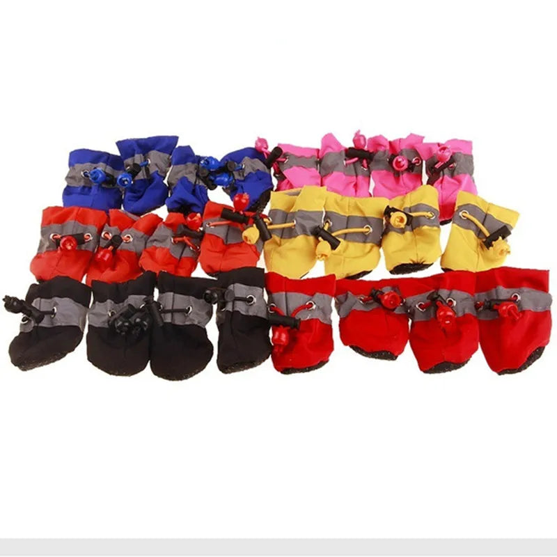 Botas impermeables antideslizantes para perros (4 uds)