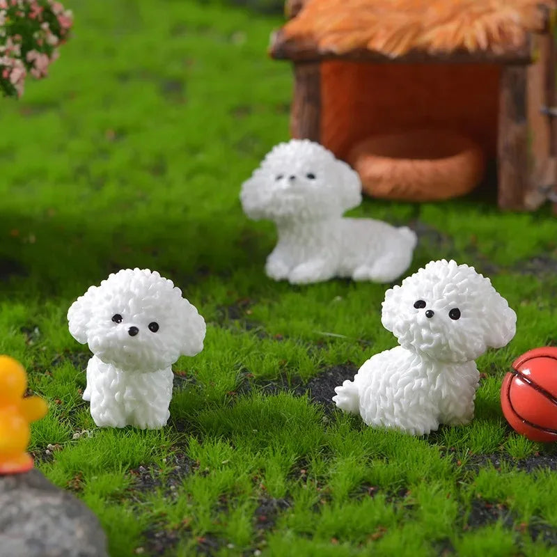 Figurita de bichón frisé