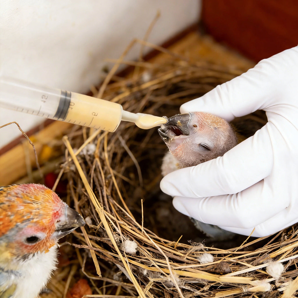 Kit de alimentación a mano para aves