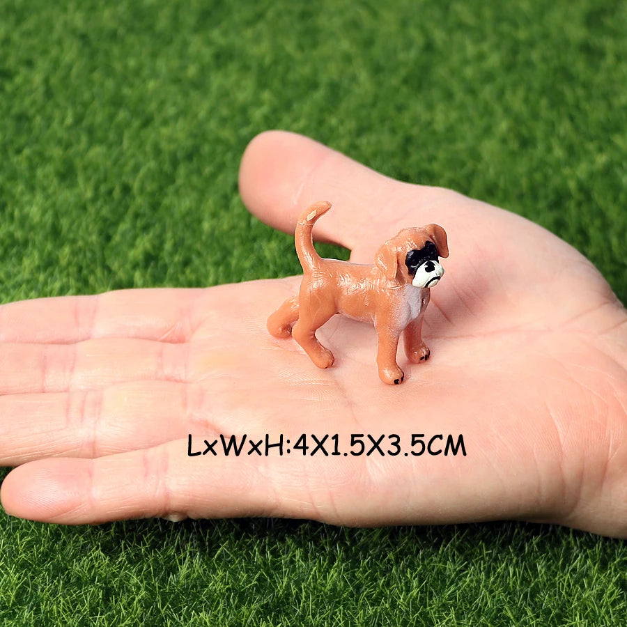 Figuritas realistas de perritos