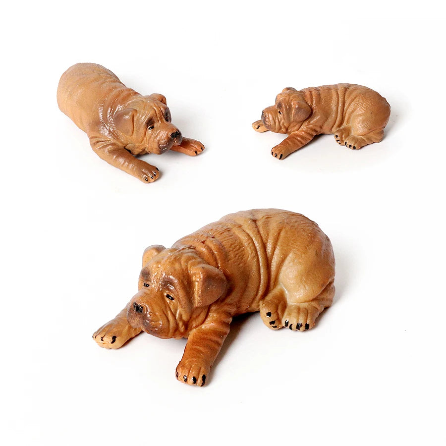 Figuritas realistas de perritos
