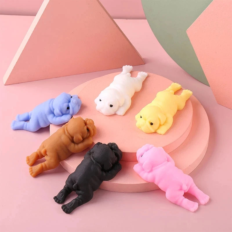 Perritos squishy antiestrés