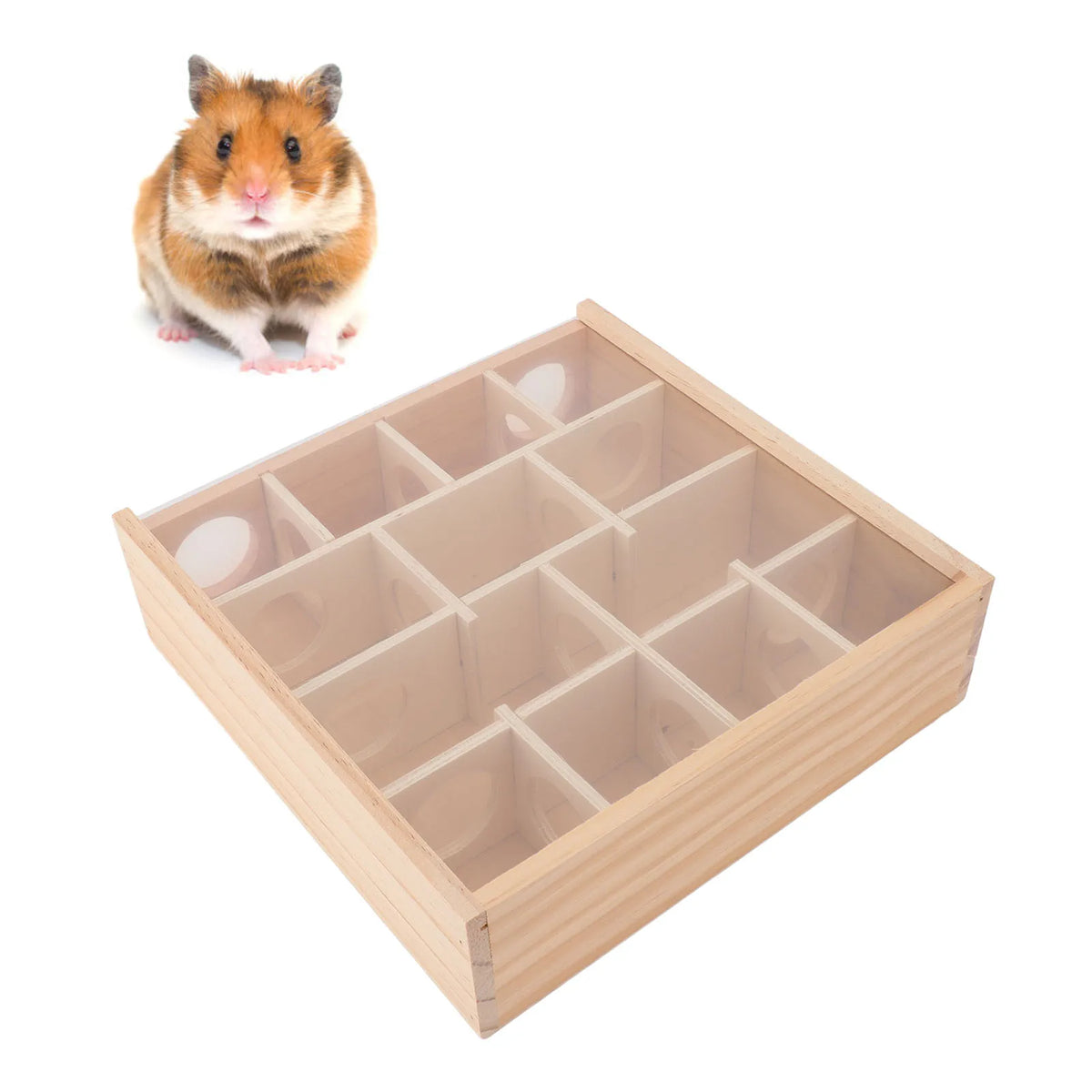 Laberinto de madera para hámster