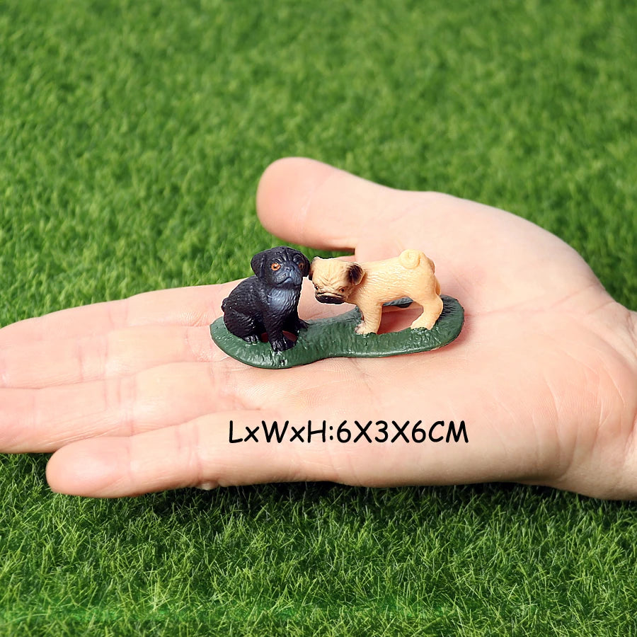 Figuritas realistas de perritos