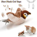 Pájaro interactivo para gatos con sonido y movimiento