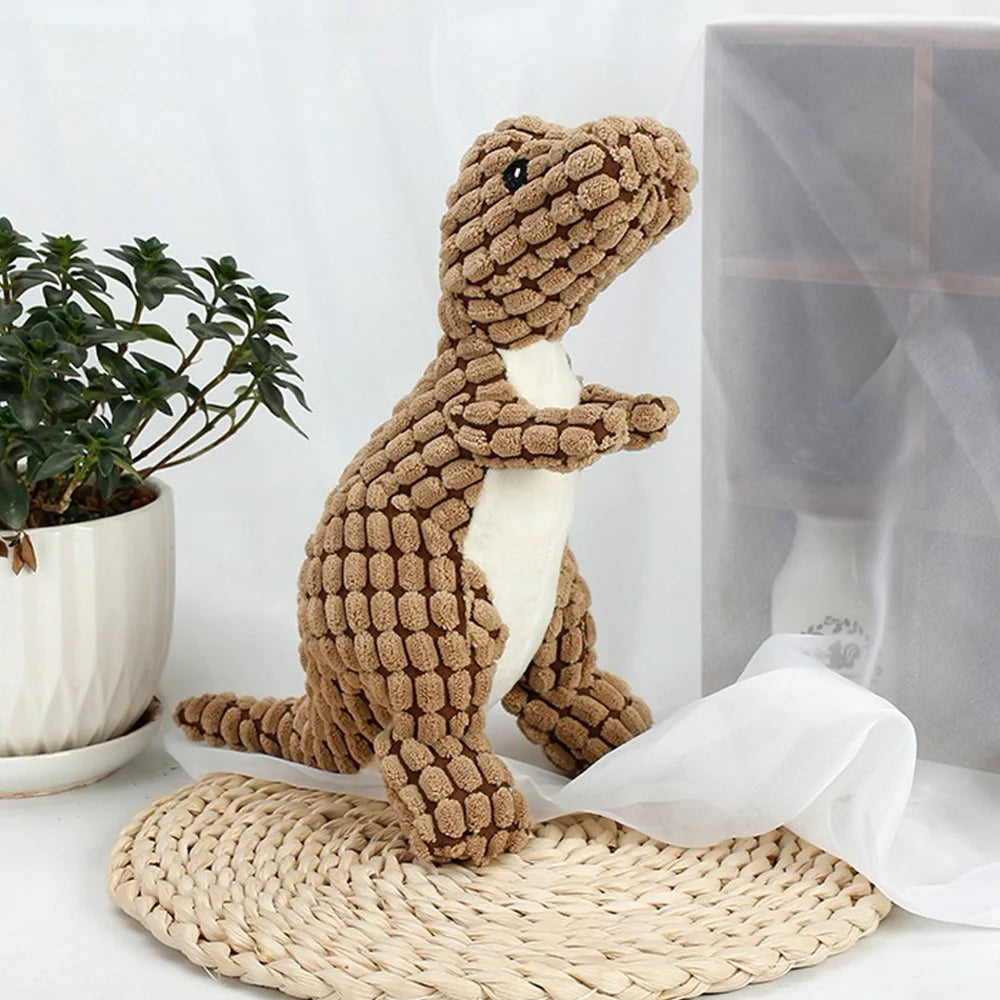 Dinosaurio de peluche para perros