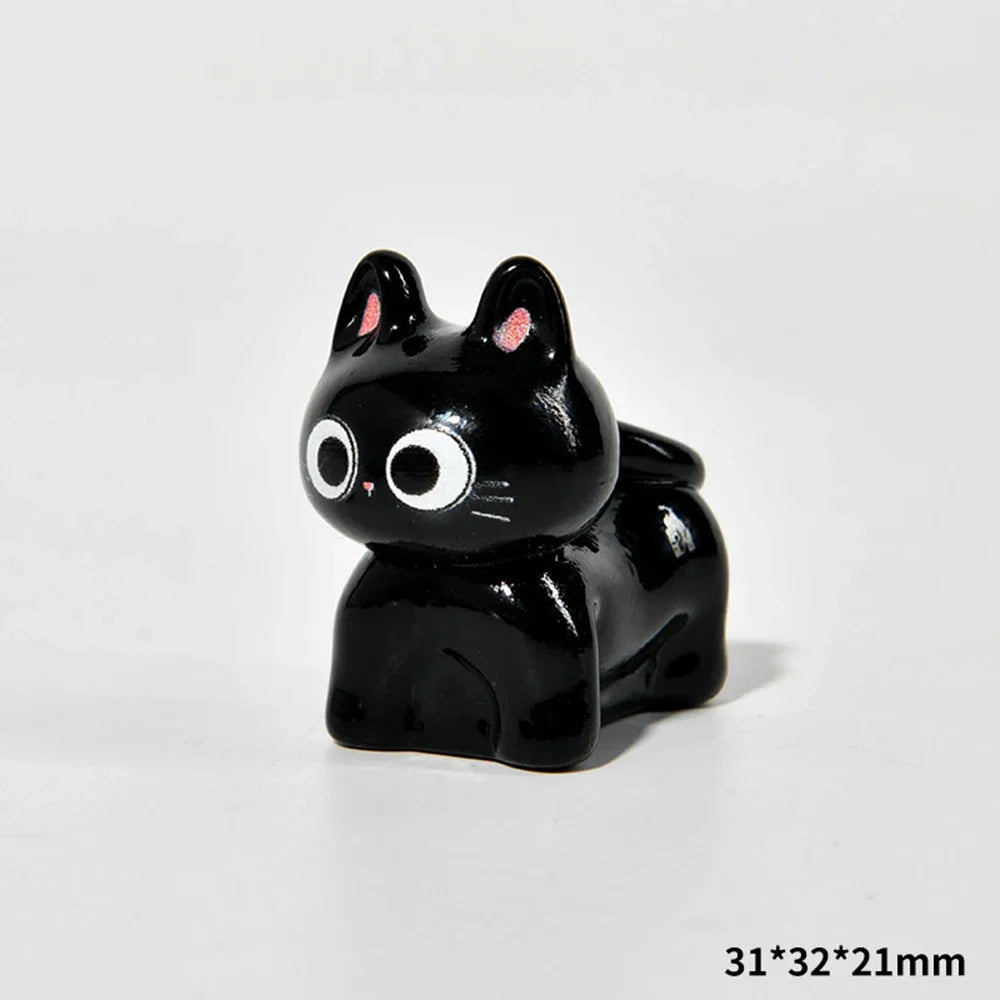 Figuritas de gatos de resina