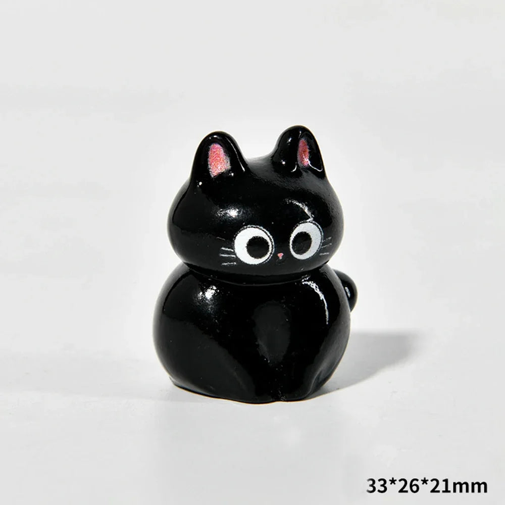 Figuritas de gatos de resina