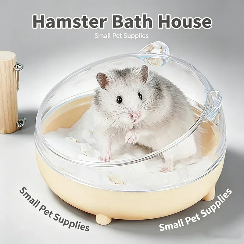 Bañera de arena transparente para hámster