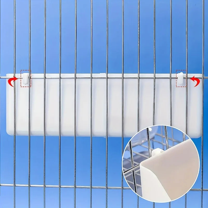 Comedero doble colgante para pájaros