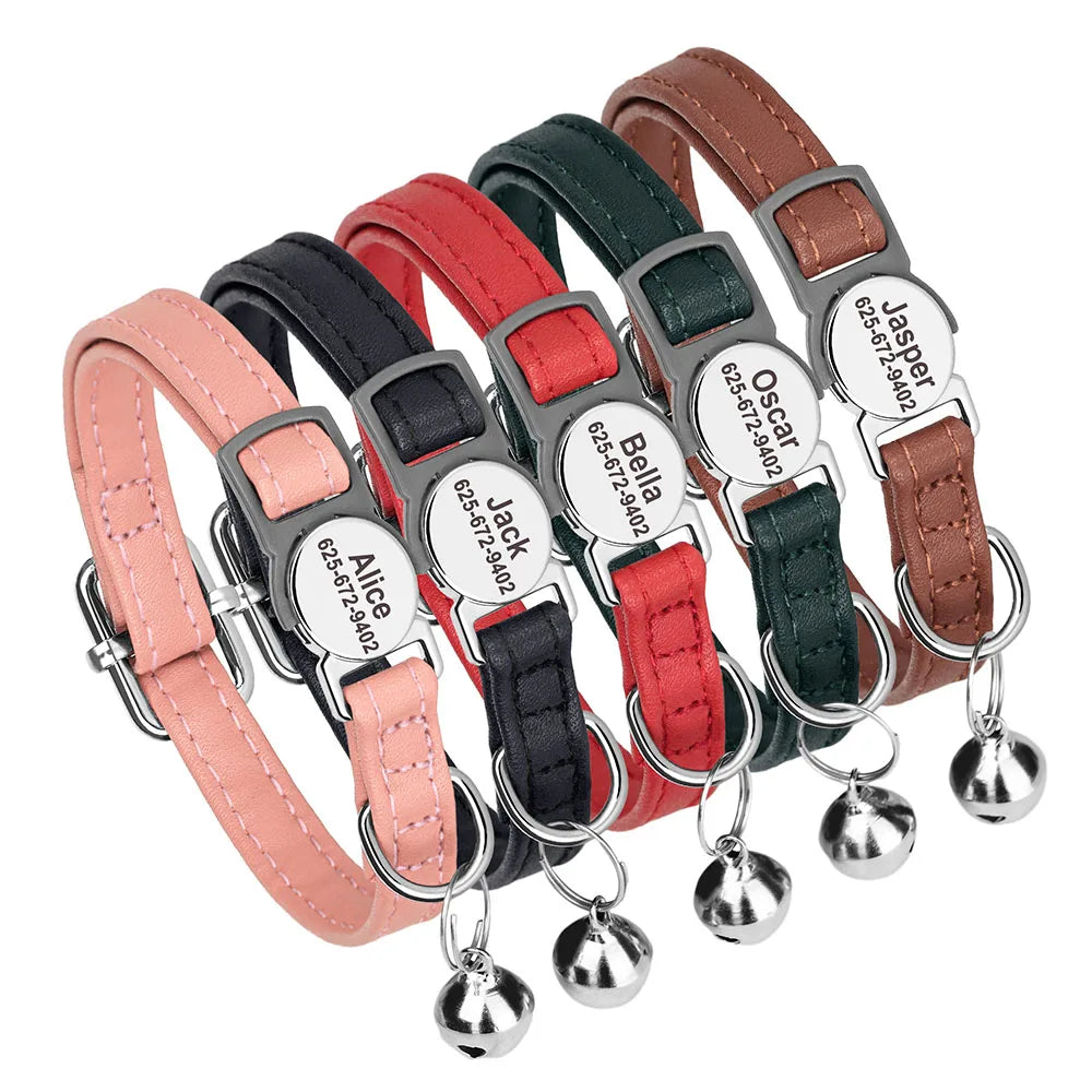 Collar de gato personalizado con nombre