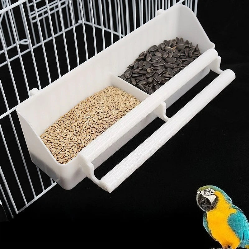 Comedero doble colgante para pájaros