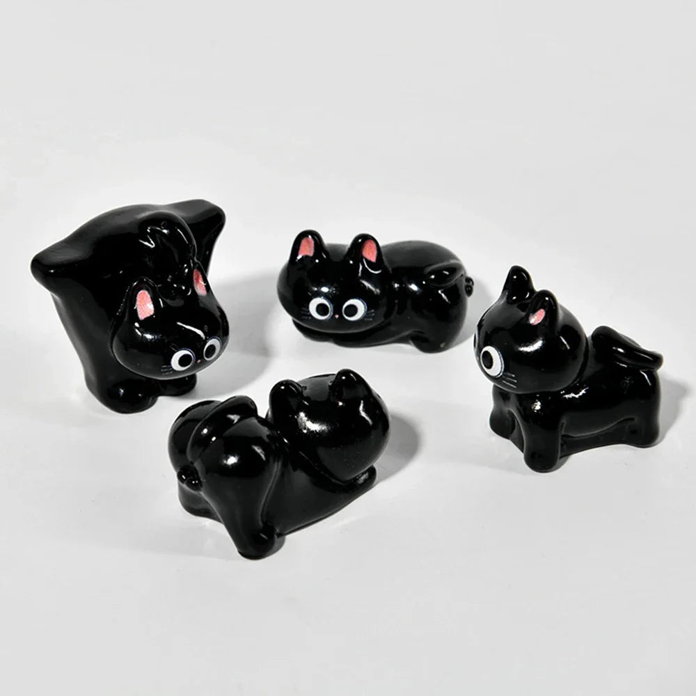 Figuritas de gatos de resina