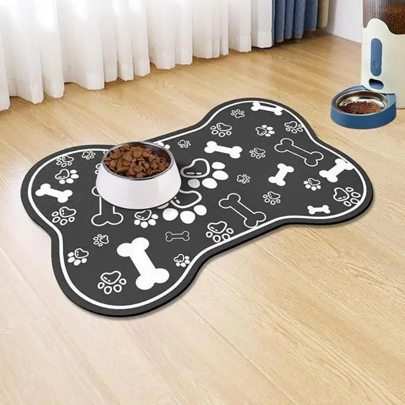 Alfombrilla absorbente de diatomita para comederos