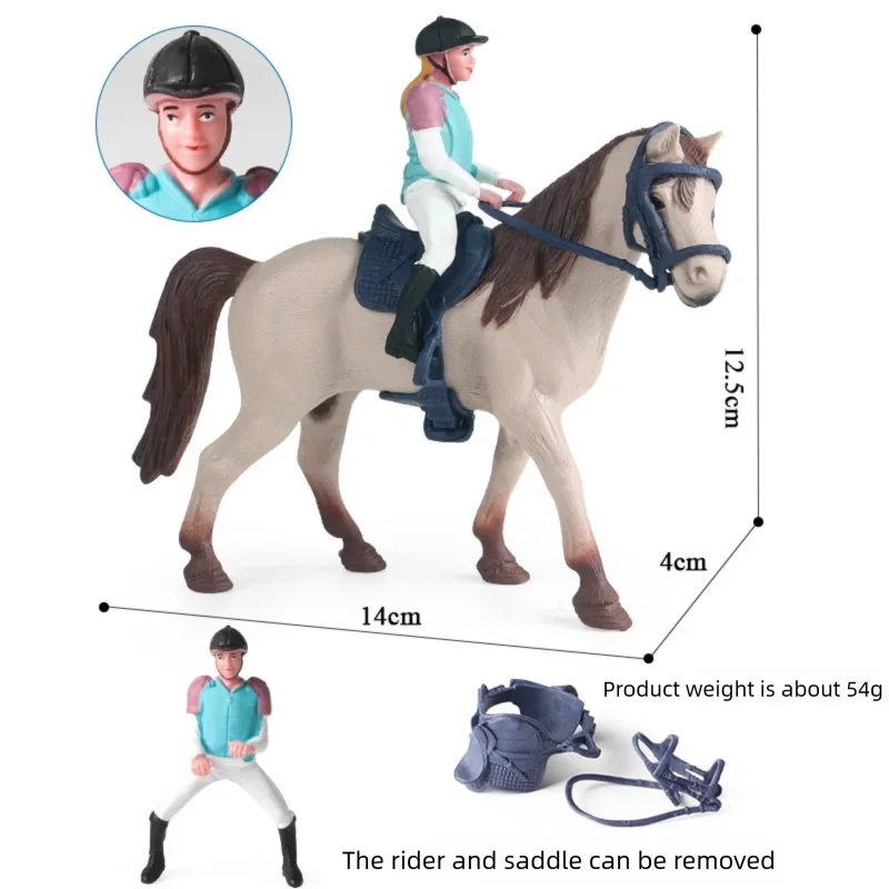 Figuras de jinetes con caballo