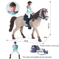 Figuras de jinetes con caballo