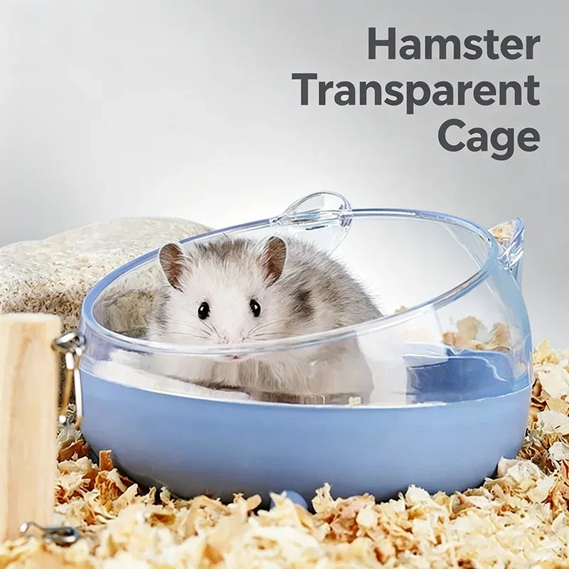Bañera de arena transparente para hámster