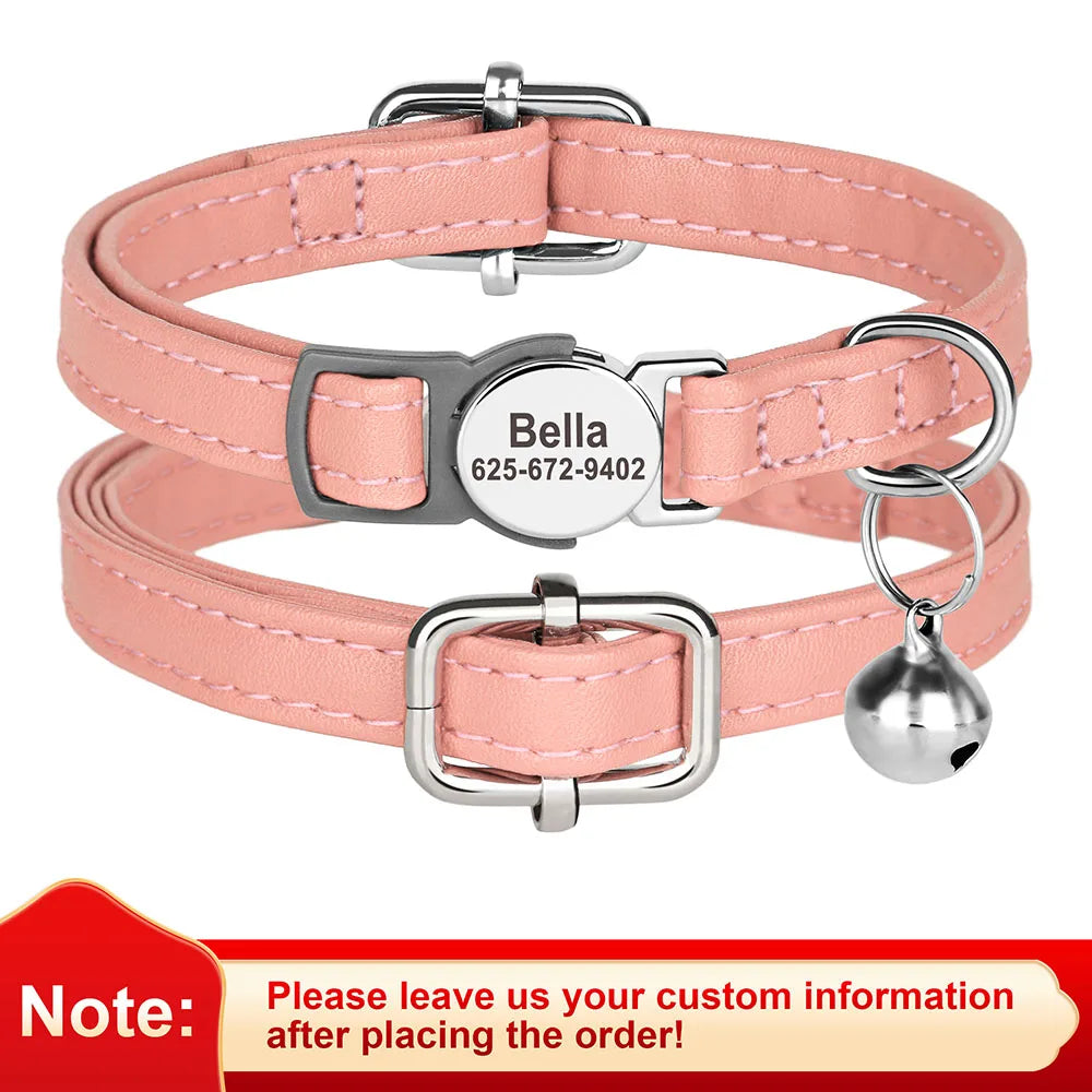 Collar de gato personalizado con nombre