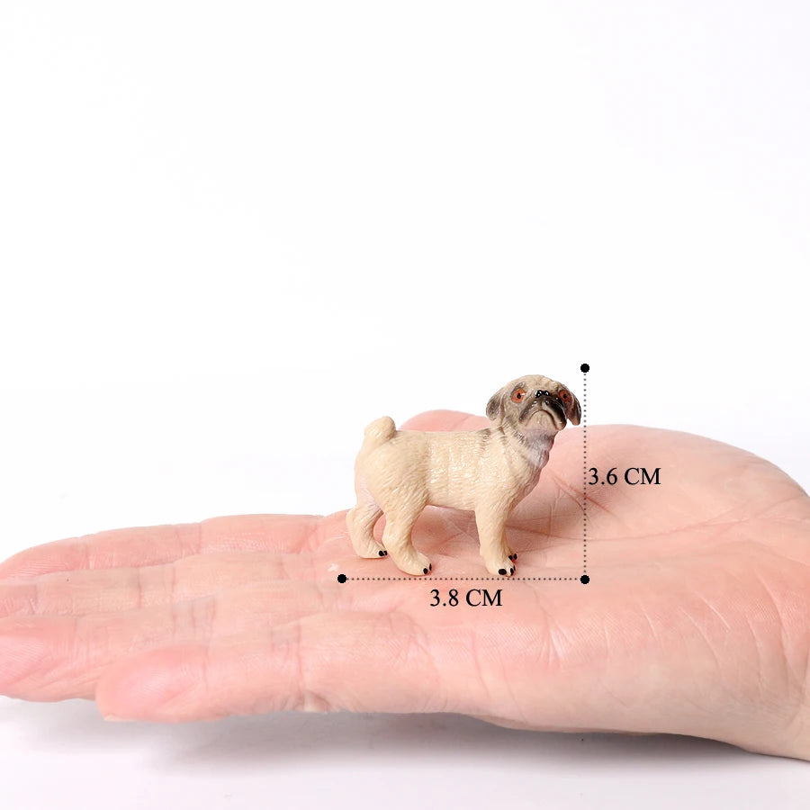 Figuritas realistas de perritos