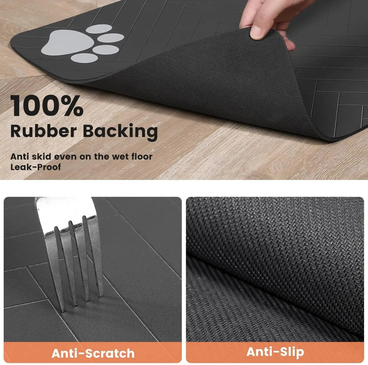 Alfombrilla absorbente para comedero