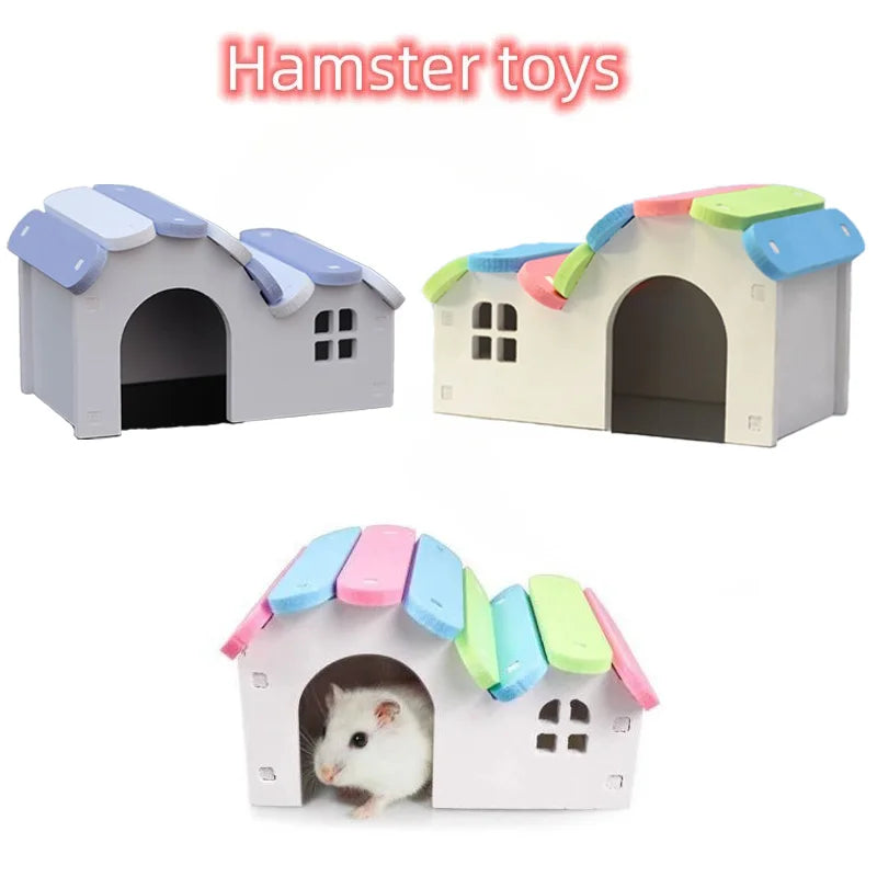Casita arcoíris para hámster