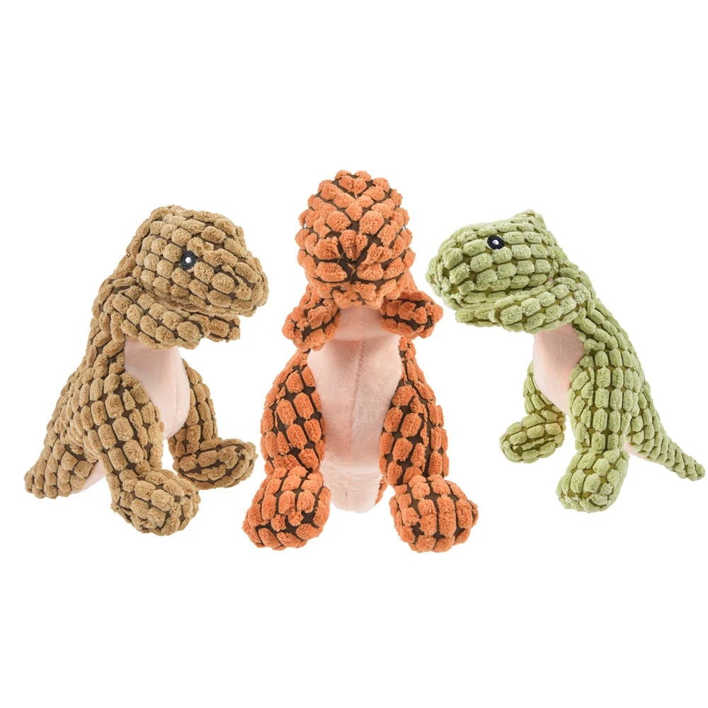 Dinosaurio de peluche para perros
