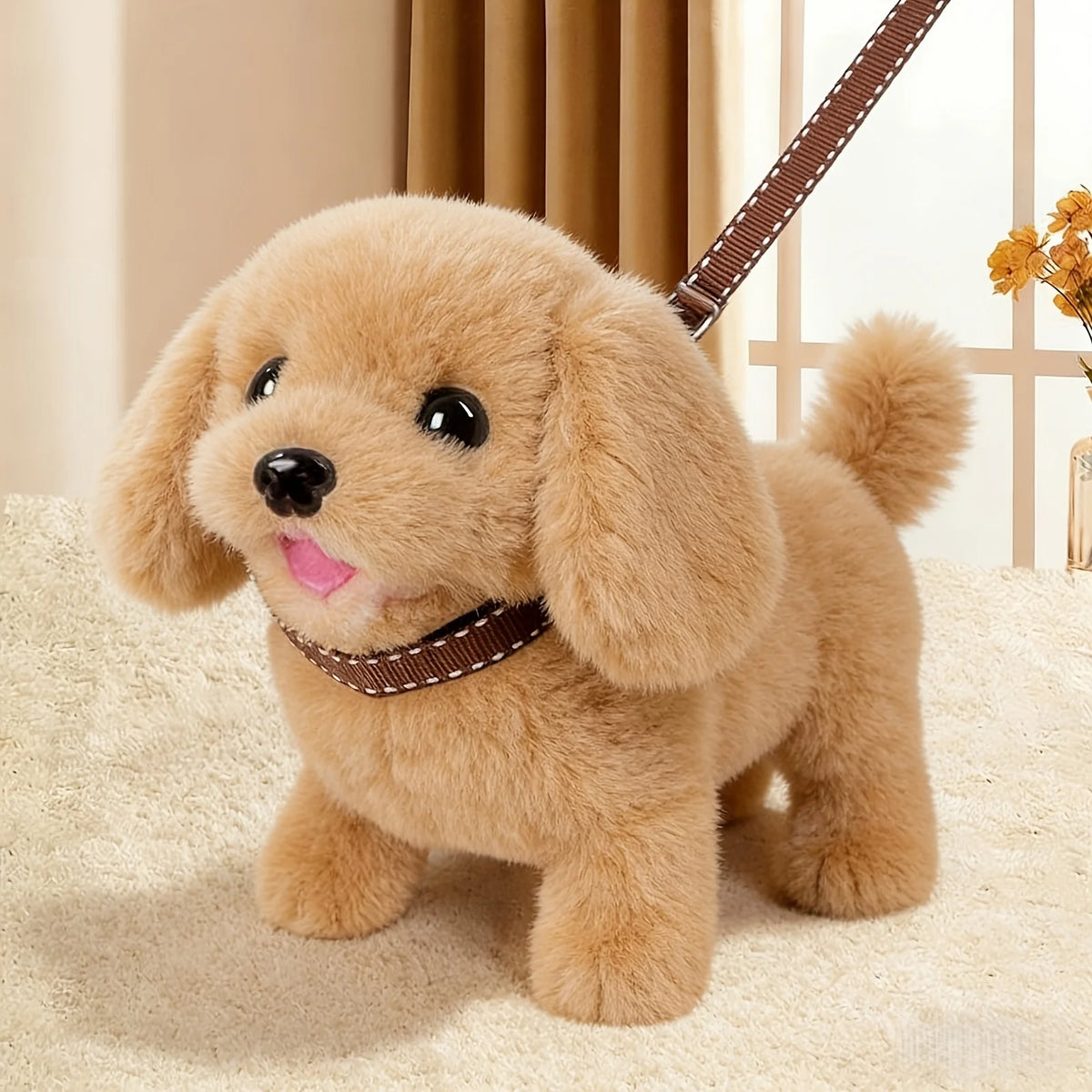 Perrito golden de juguete que anda y ladra