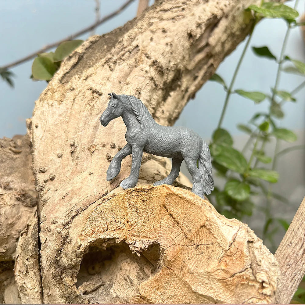 Set de caballos de granja en miniatura