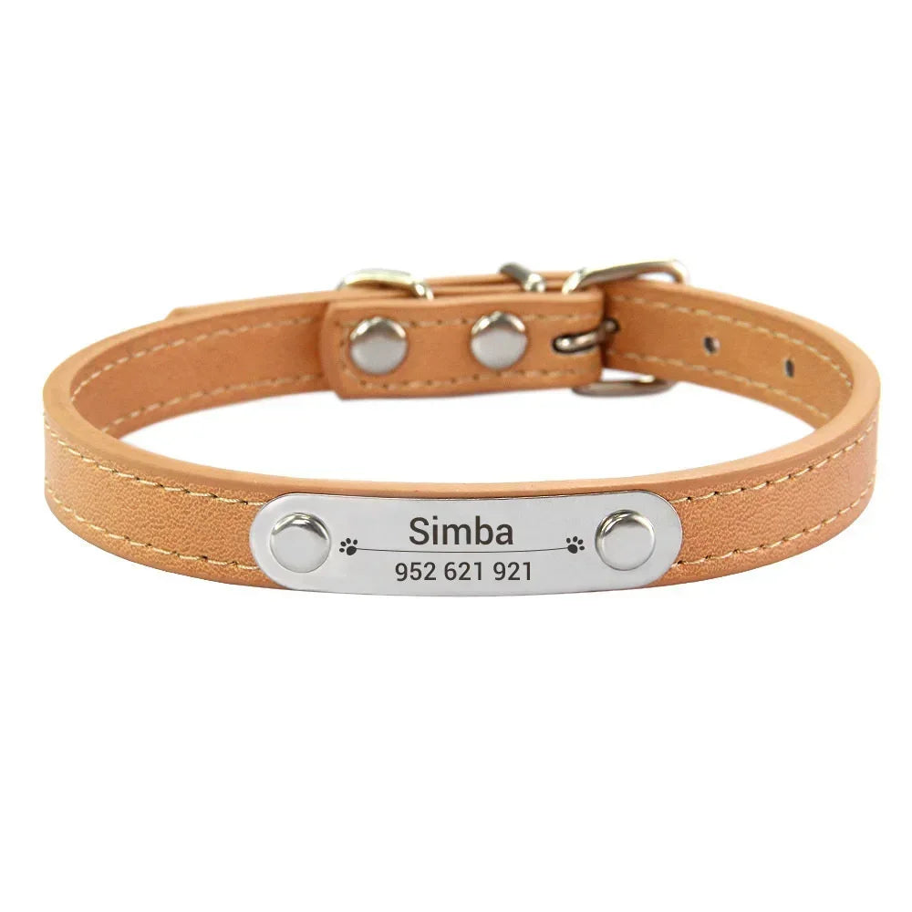 Collar de perro personalizado con nombre