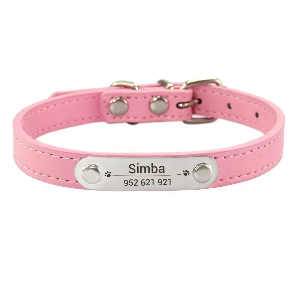 Collar de perro personalizado con nombre