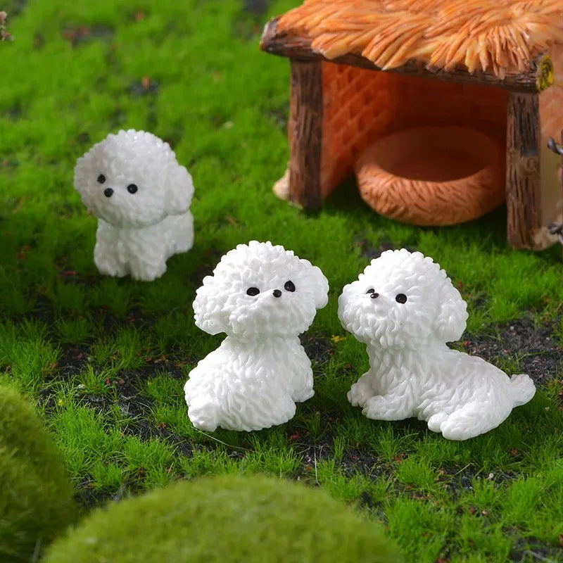 Figurita de bichón frisé