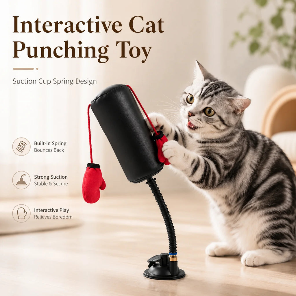 Juguete de boxeo para gatos