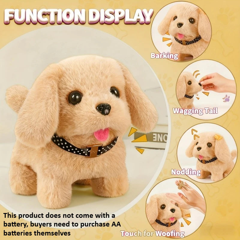 Perrito golden de juguete que anda y ladra