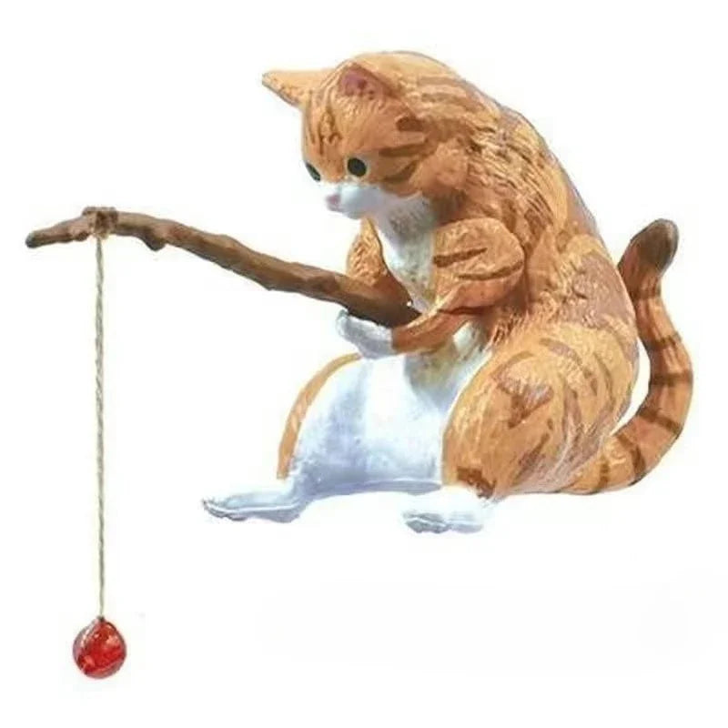 Figuritas de gatitos pescadores