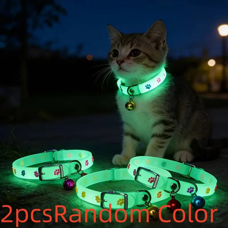 Collares luminosos con cascabel (2 uds)