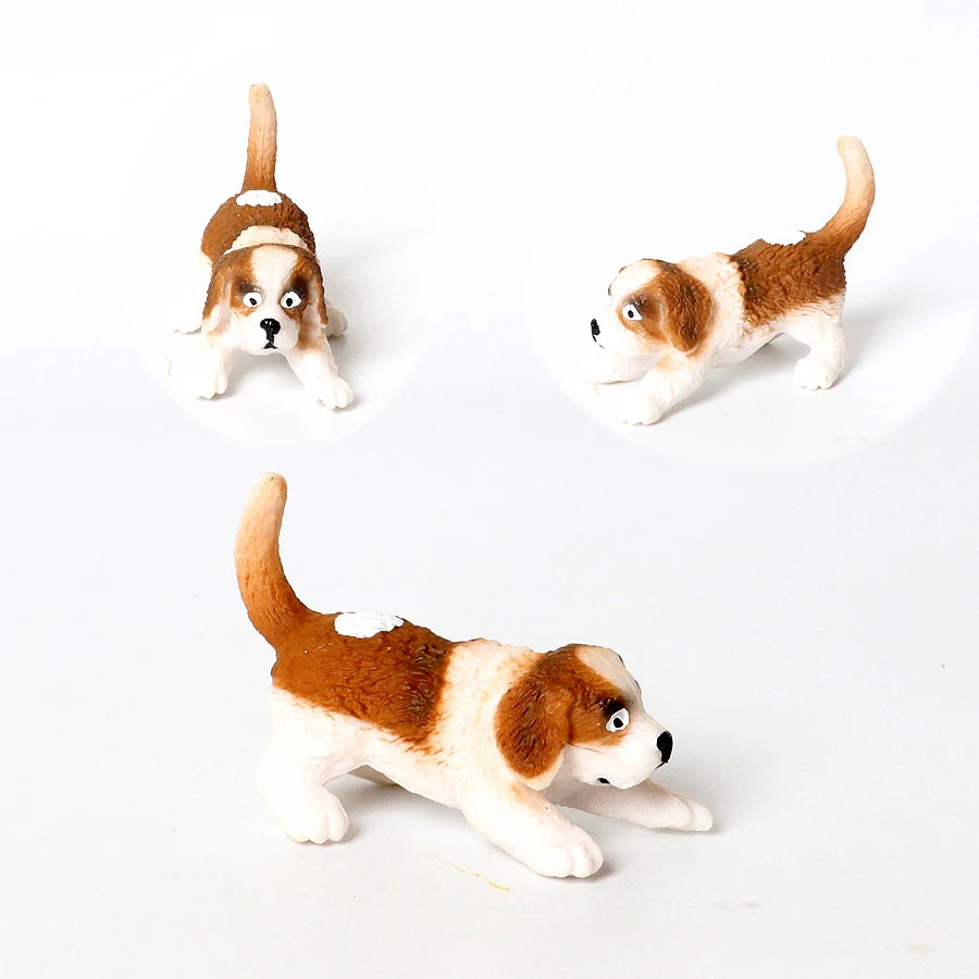 Figuritas realistas de perritos