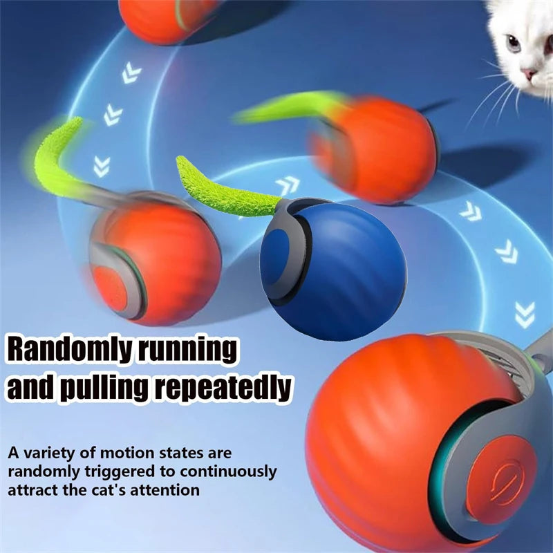 Pelota interactiva inteligente para gatos