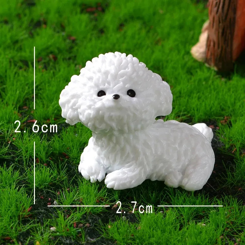 Figurita de bichón frisé