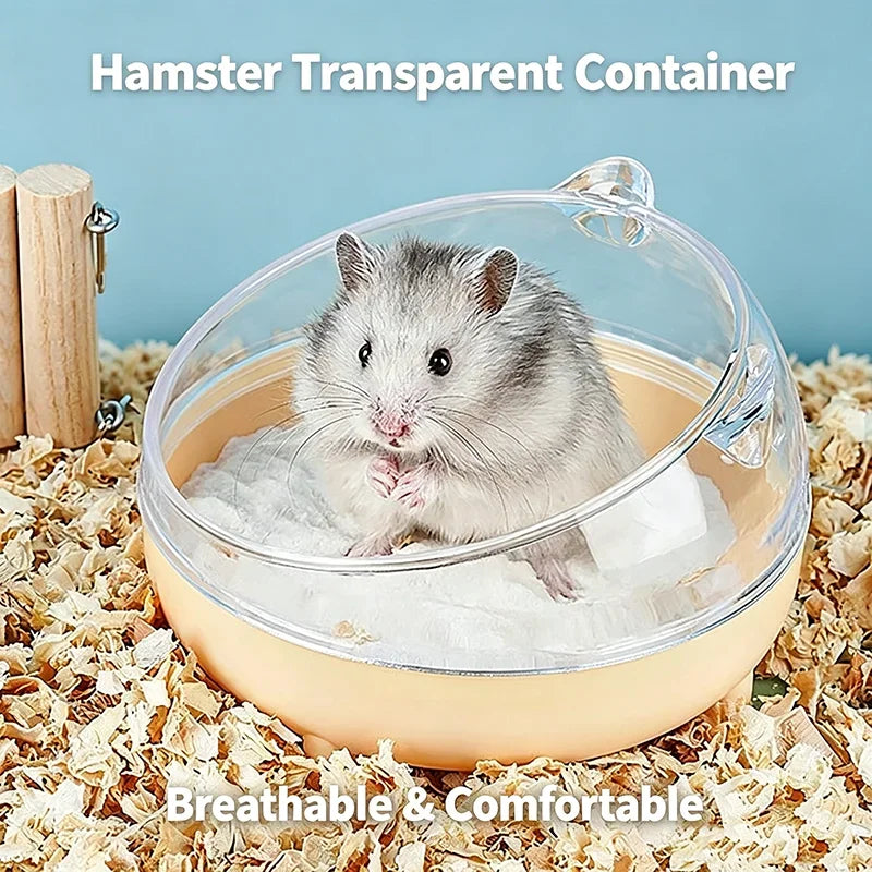 Bañera de arena transparente para hámster