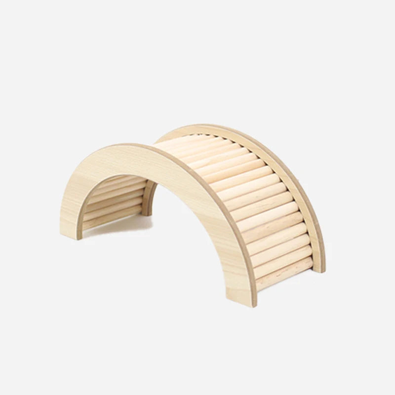 Escalera puente de madera para roedores
