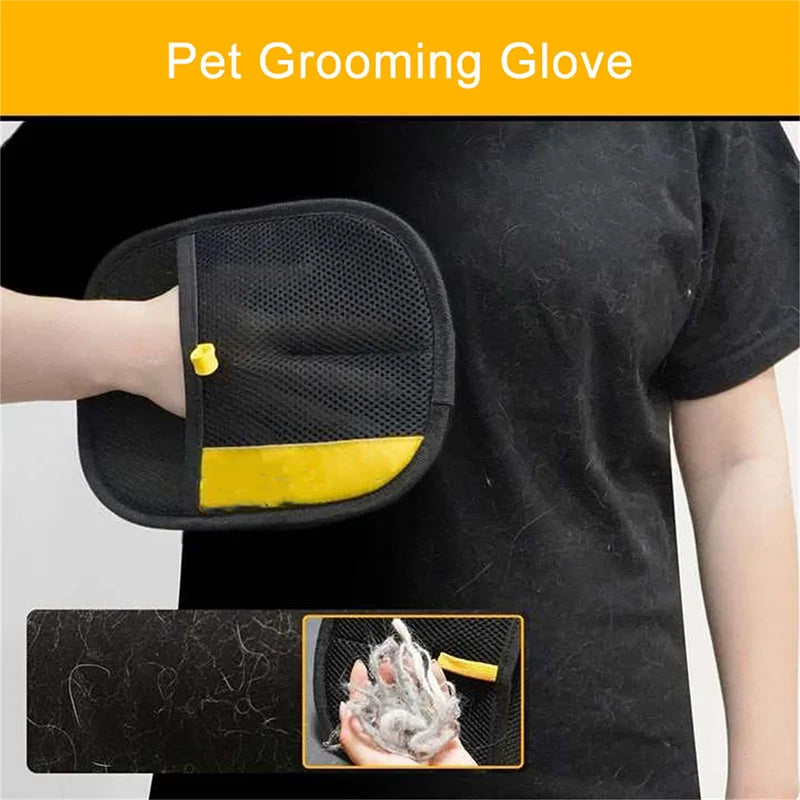 Guante quitapelo de doble cara para perros y gatos
