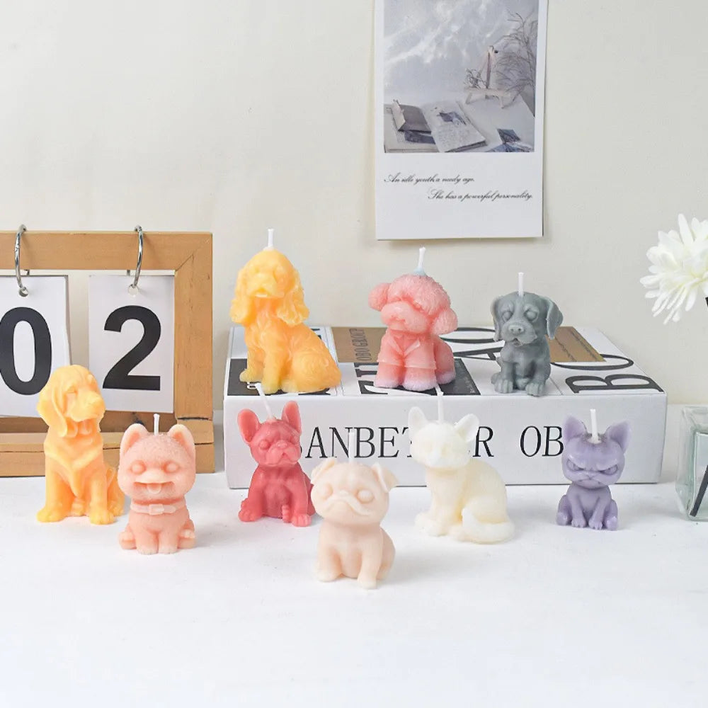 Moldes de silicona de perritos y gatitos