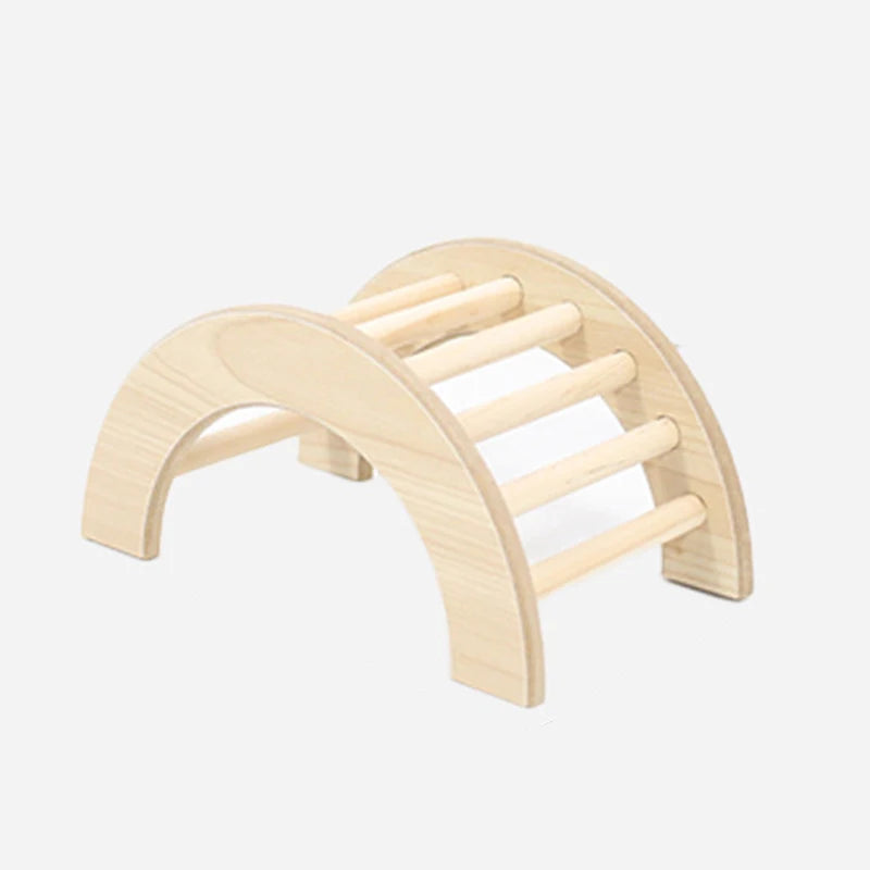 Escalera puente de madera para roedores