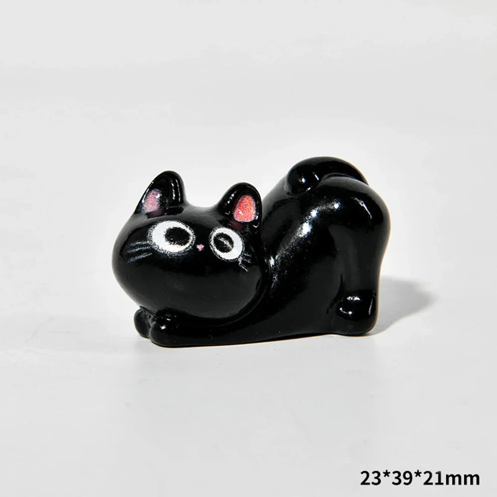 Figuritas de gatos de resina