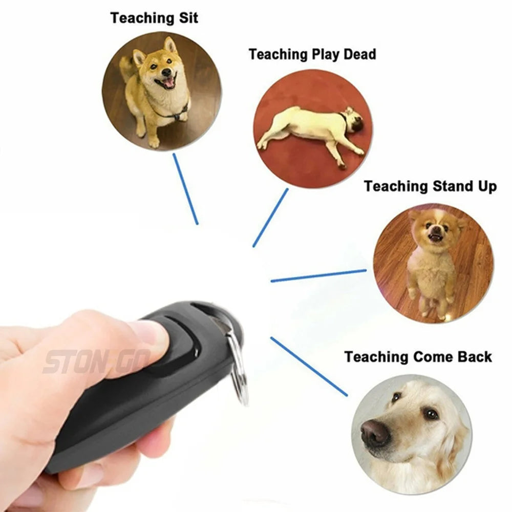 Clicker y silbato 2 en 1 para entrenar perros