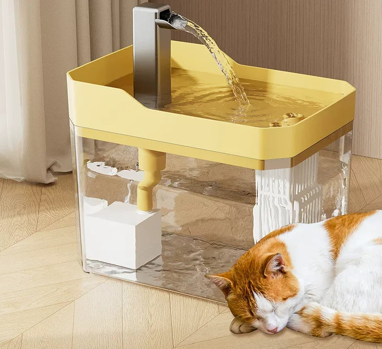 Fuente de agua para gatos con filtro