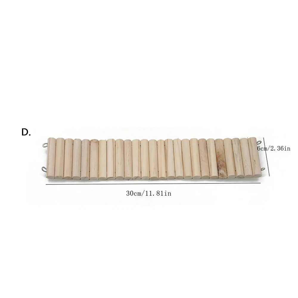 Puente flexible de madera para roedores