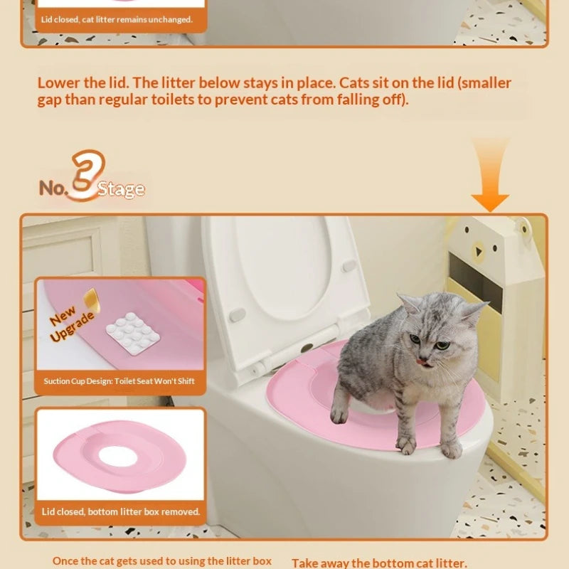 Kit para enseñar a tu gato a usar el váter