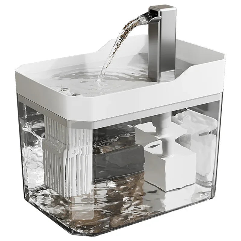 Fuente de agua para gatos con filtro